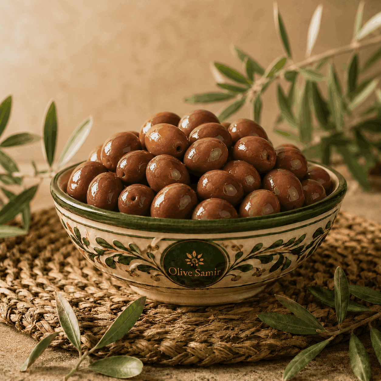 زيتون بني كامل بالعظم بالجملة
