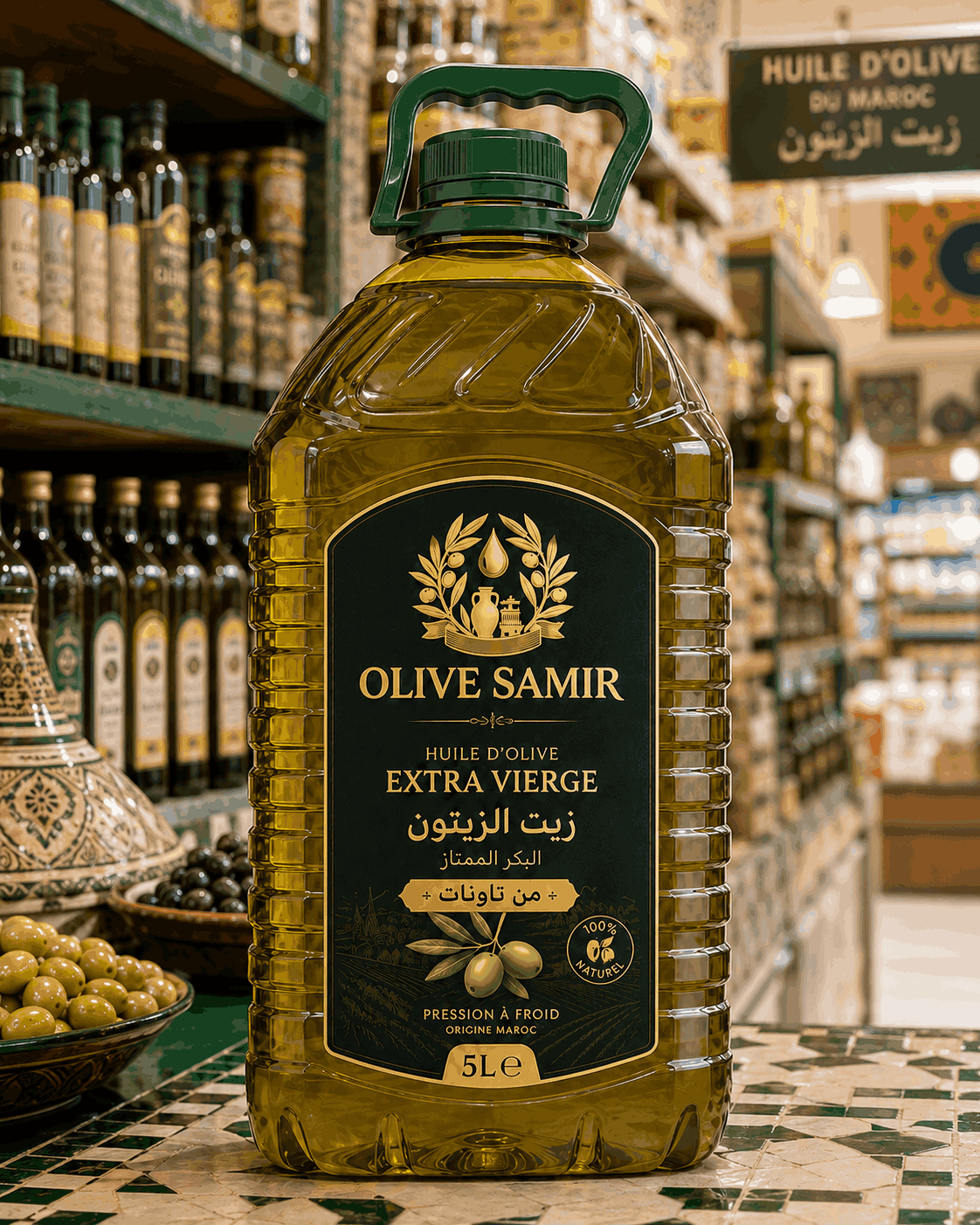 زيت زيتون بكر ممتاز من تاونات